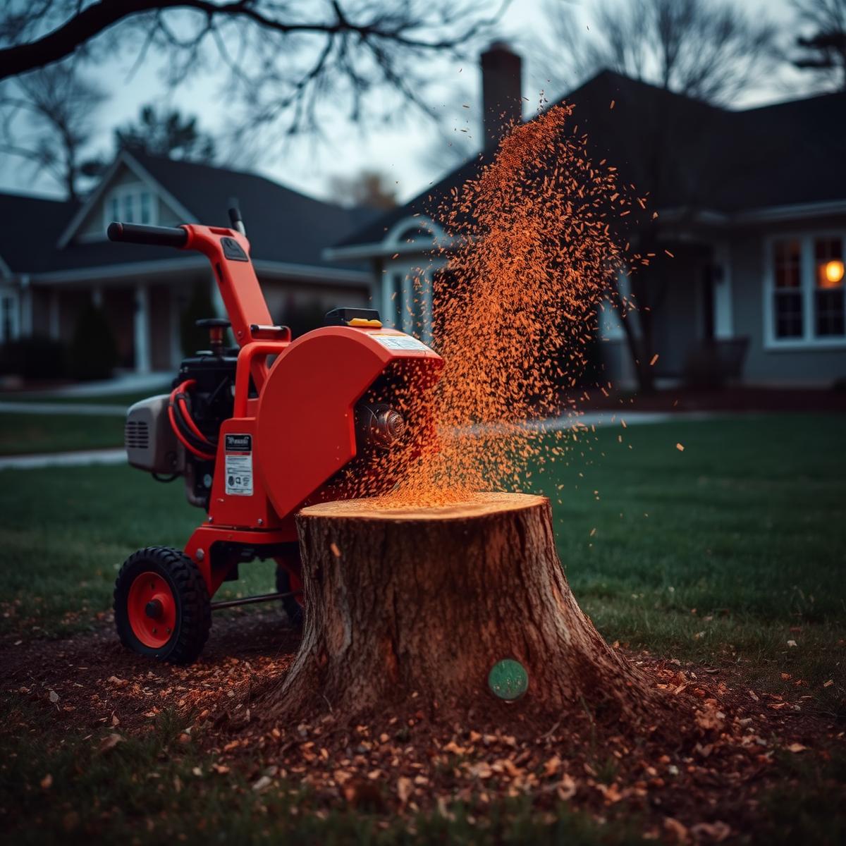 Stump grinding